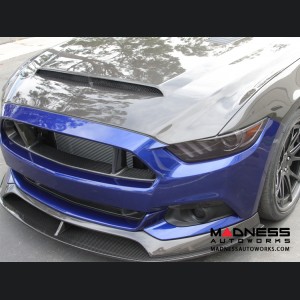 Ford Mustang Double Sided Hood by Anderson Composties - Carbon Fiber - "Super Snake"